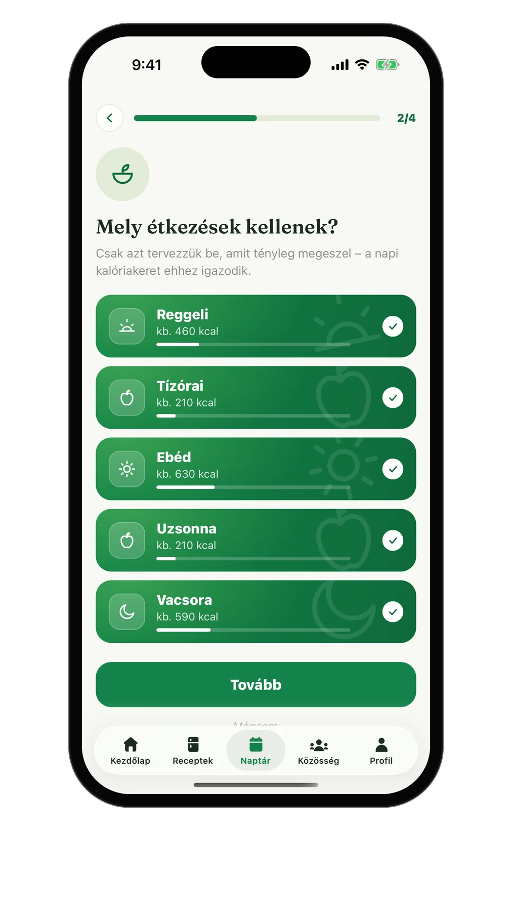 A heti terv varázsló: Mely étkezések kellenek?